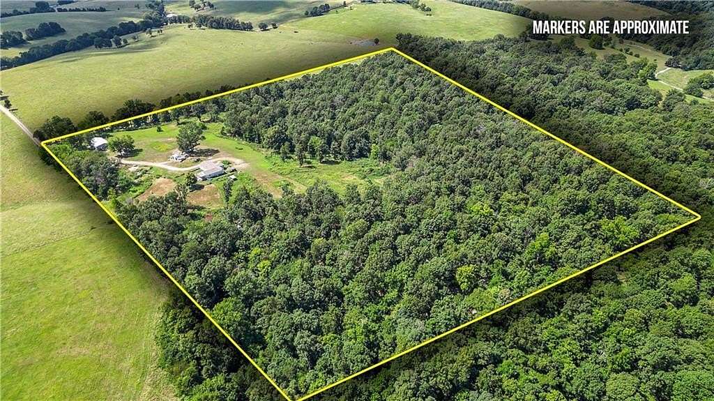 40.5 Acres of Land with Home for Sale in Huntsville, Arkansas