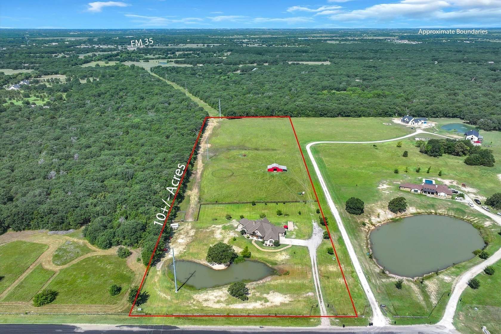 10 Acres of Land with Home for Sale in Quinlan, Texas
