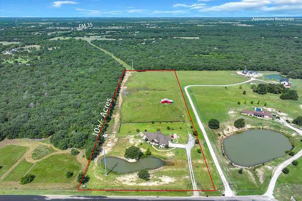 10 Acres of Land with Home for Sale in Quinlan, Texas