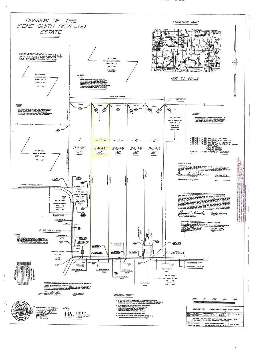 24.5 Acres of Recreational & Residential Land for Sale in Oakland, Tennessee