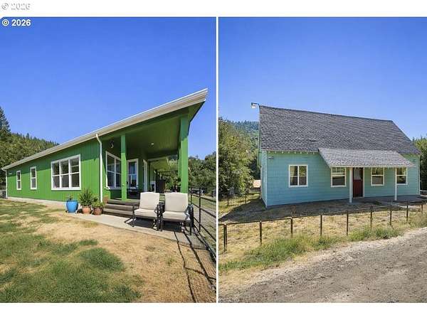 80 Acres of Agricultural Land with Home for Sale in Roseburg, Oregon