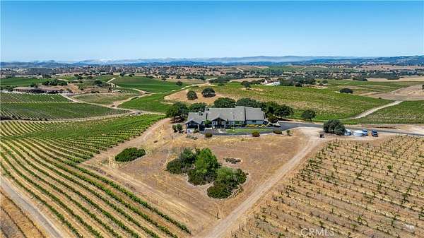 80 Acres of Agricultural Land with Home for Sale in Paso Robles, California
