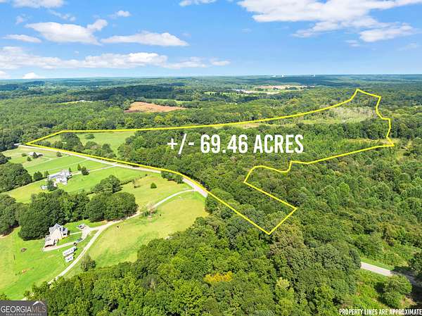 69.5 Acres of Land for Sale in Maysville, Georgia