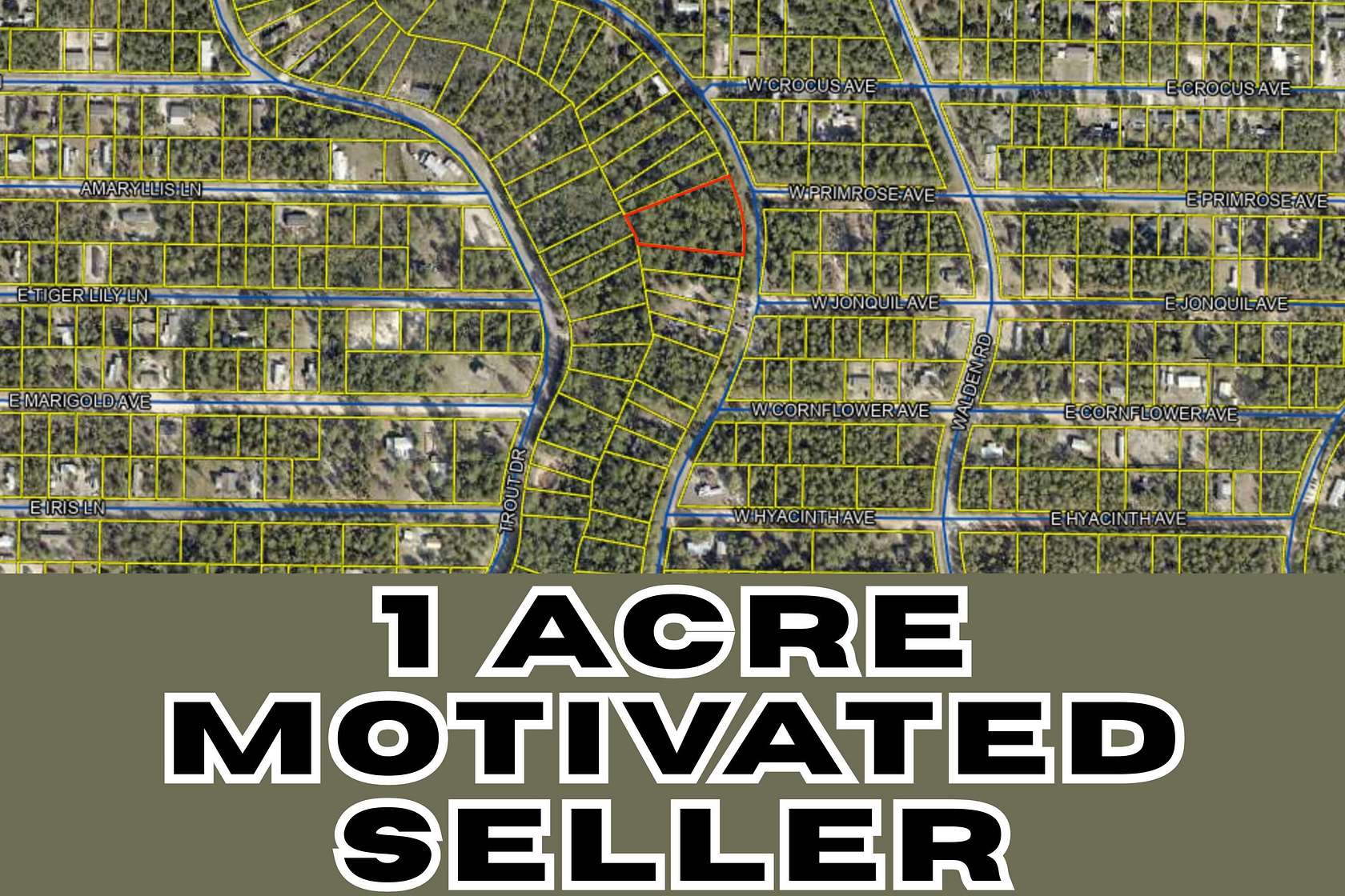 1 Acre of Residential Land for Sale in DeFuniak Springs, Florida