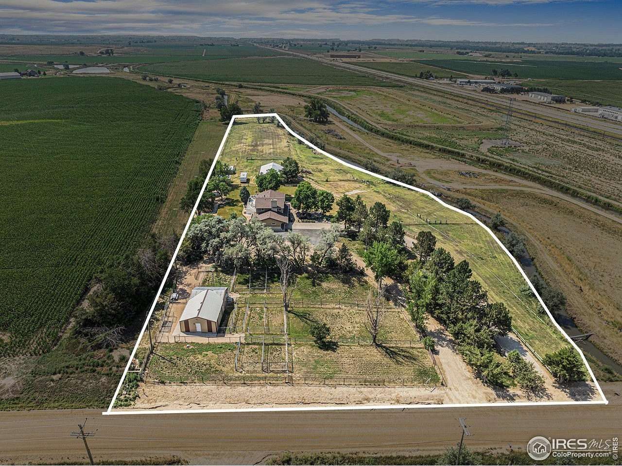 4.86 Acres of Residential Land with Home for Sale in Platteville, Colorado