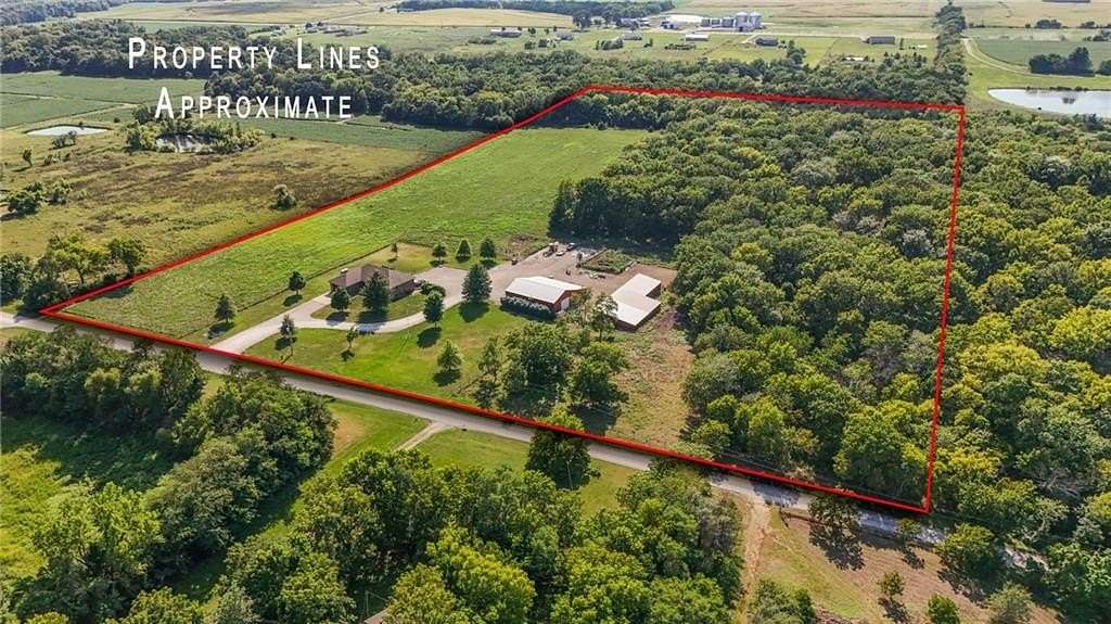24 Acres of Land with Home for Sale in Wellsville, Kansas