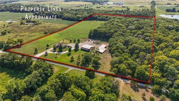 24 Acres of Land with Home for Sale in Wellsville, Kansas