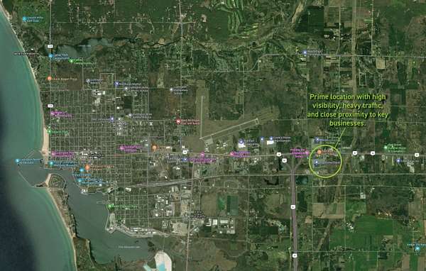 0.91 Acres of Commercial Land for Sale in Ludington, Michigan