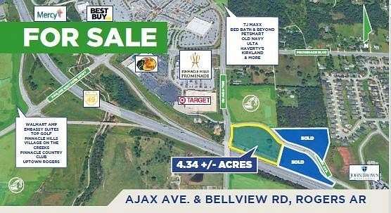 4.34 Acres of Commercial Land for Sale in Rogers, Arkansas