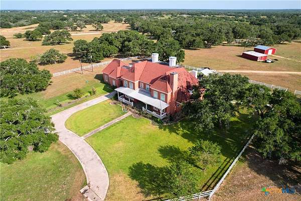 12.4 Acres of Land with Home for Sale in Yoakum, Texas