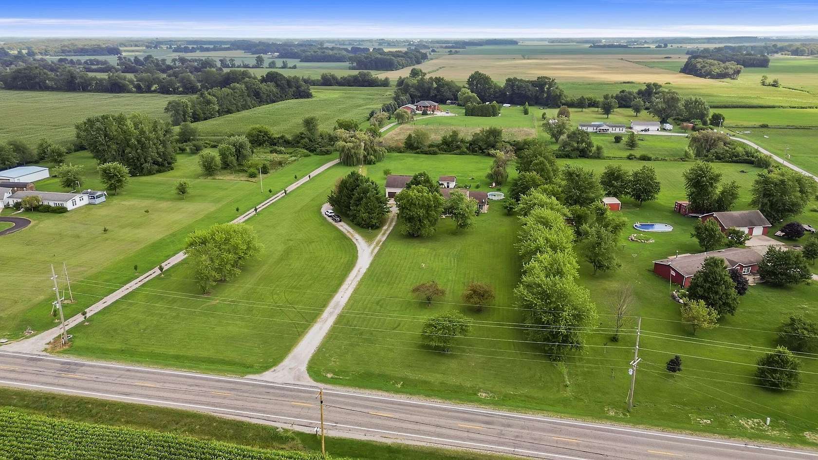 5.38 Acres of Land with Home for Sale in Rensselaer, Indiana