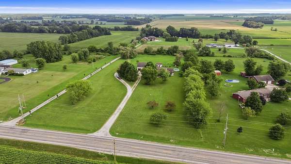 5.38 Acres of Land with Home for Sale in Rensselaer, Indiana