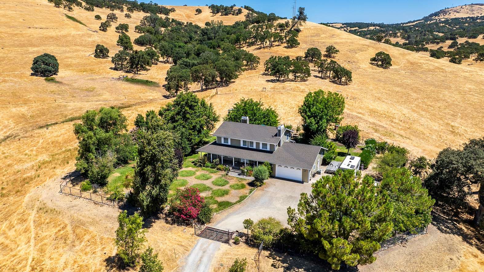 40 Acres of Land with Home for Sale in Valley Springs, California