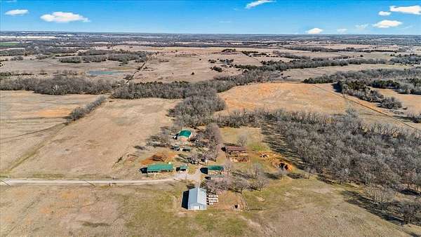 78.6 Acres of Land with Home for Sale in Cushing, Oklahoma