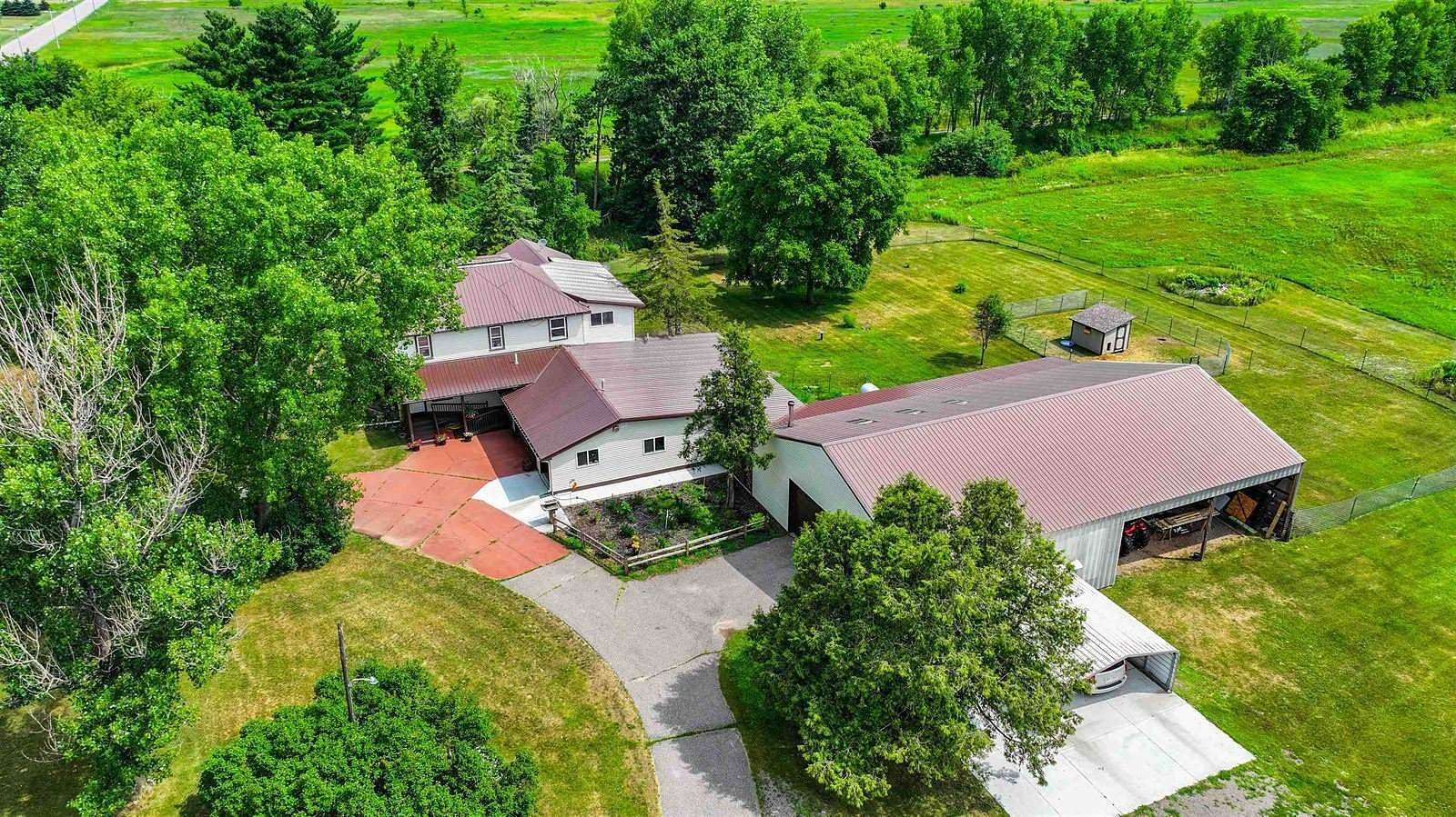 10 Acres of Land with Home for Sale in Bancroft, Wisconsin