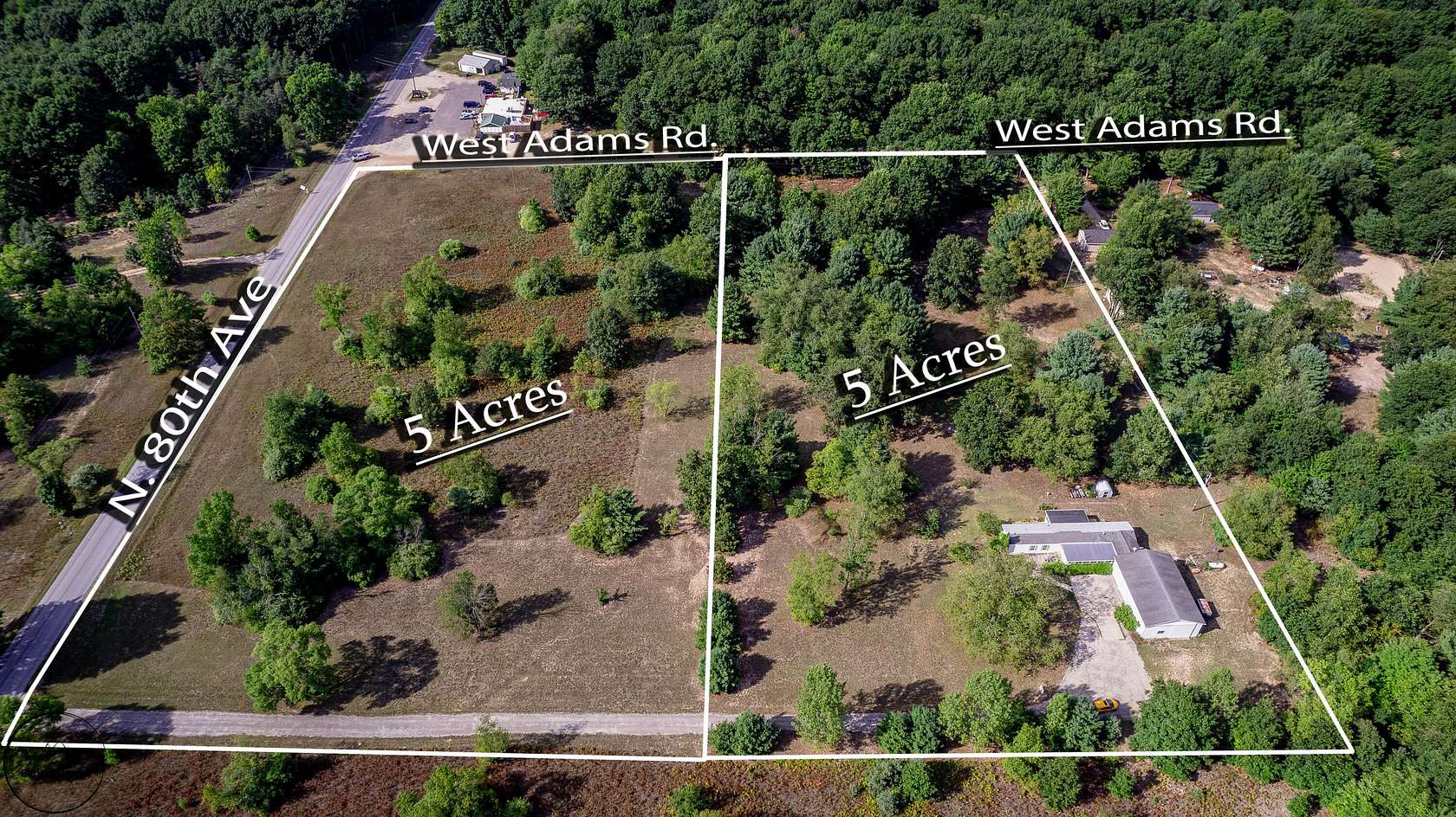 10.3 Acres of Recreational Land with Home for Sale in Pentwater, Michigan