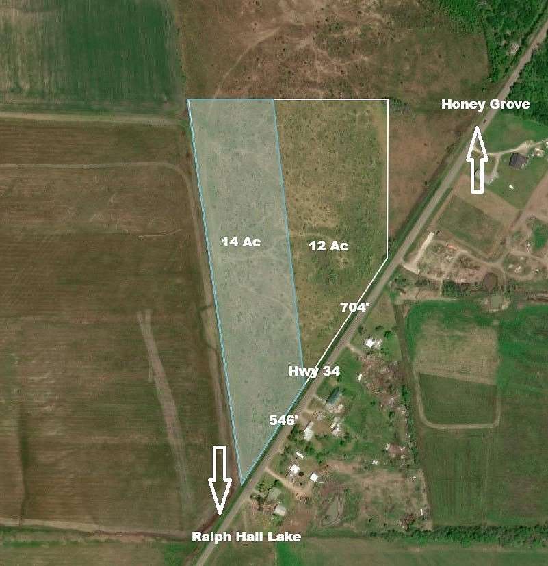 14 Acres of Land for Sale in Honey Grove, Texas