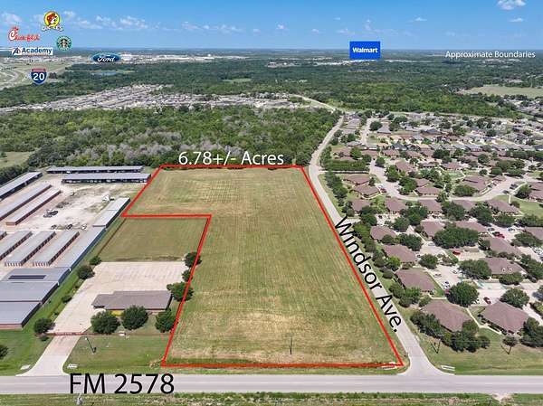 6.79 Acres of Mixed-Use Land for Sale in Terrell, Texas
