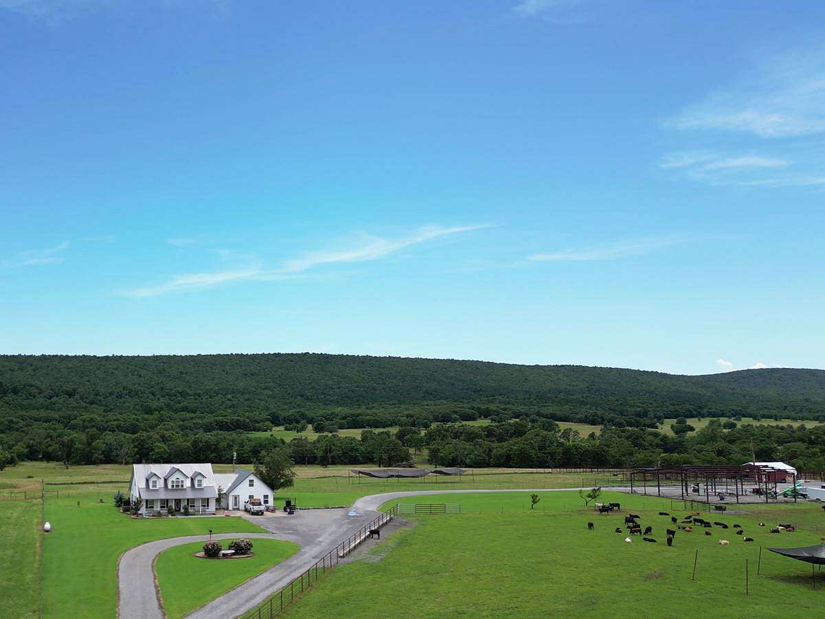 200 Acres of Land with Home for Sale in Hartshorne, Oklahoma