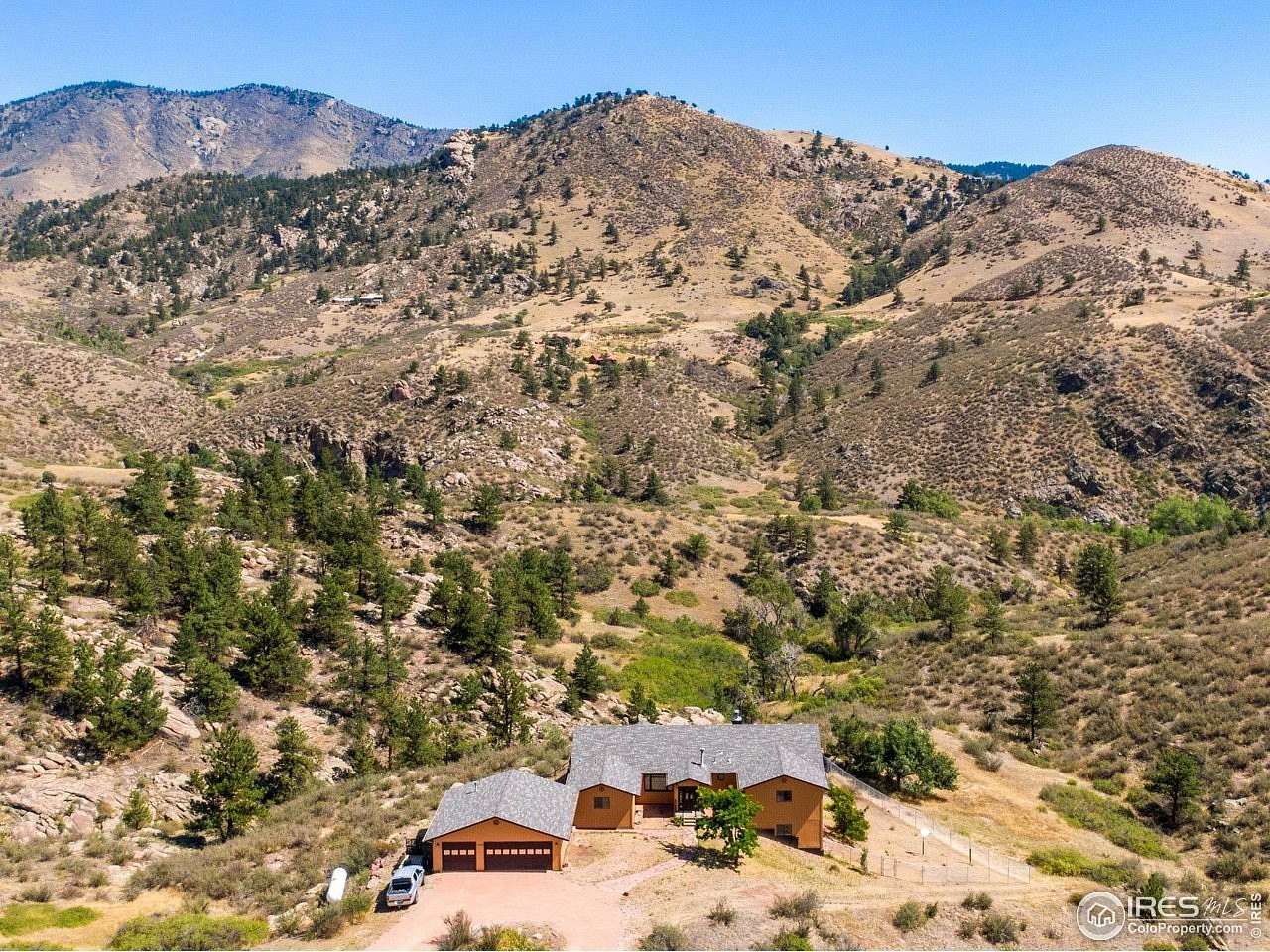 18 Acres of Land with Home for Sale in Lyons, Colorado