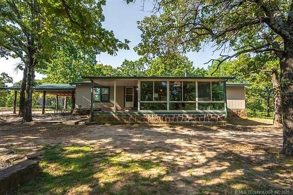 40 Acres of Recreational Land with Home for Sale in Beggs, Oklahoma