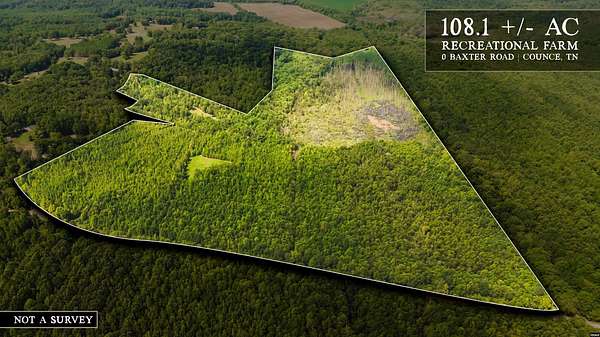 108 Acres of Recreational Land for Sale in Counce, Tennessee
