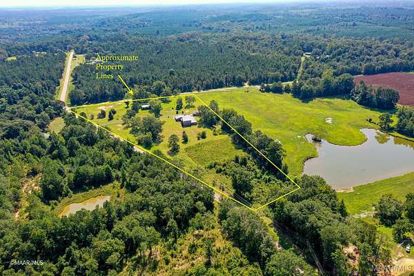 8.9 Acres of Land with Home for Sale in Thomasville, Alabama