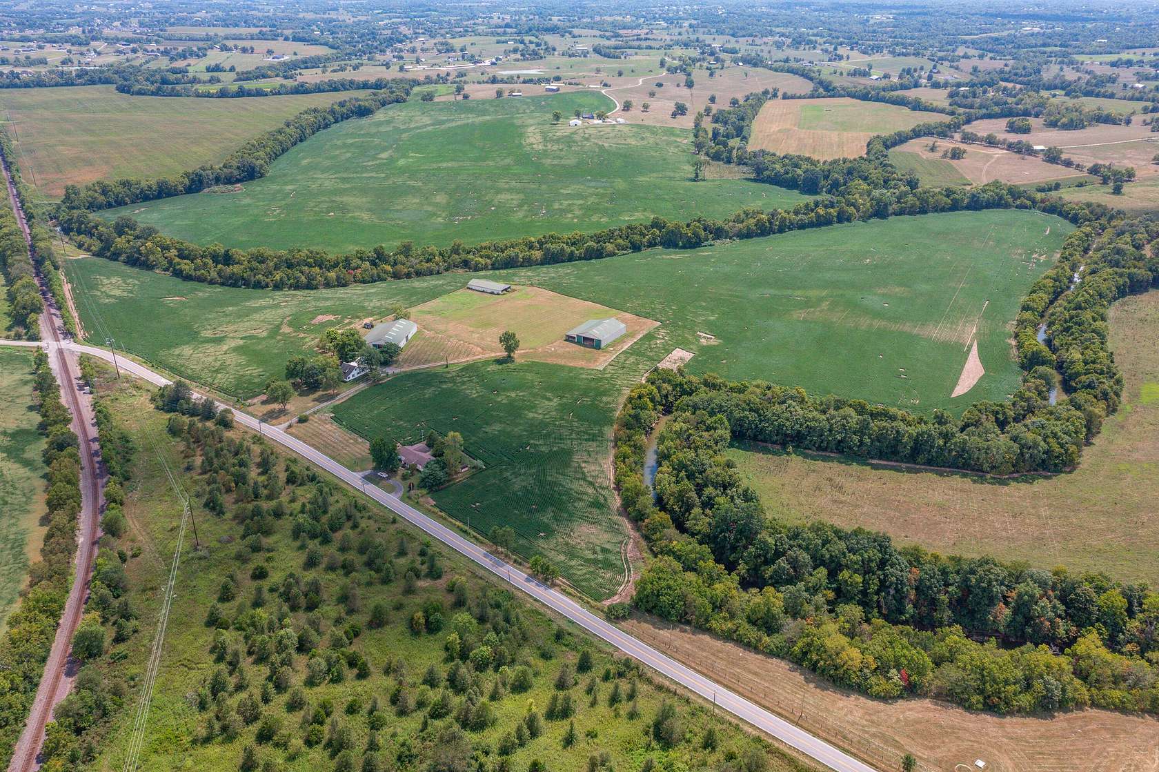 65 Acres of Agricultural Land with Home for Sale in Harrodsburg, Kentucky