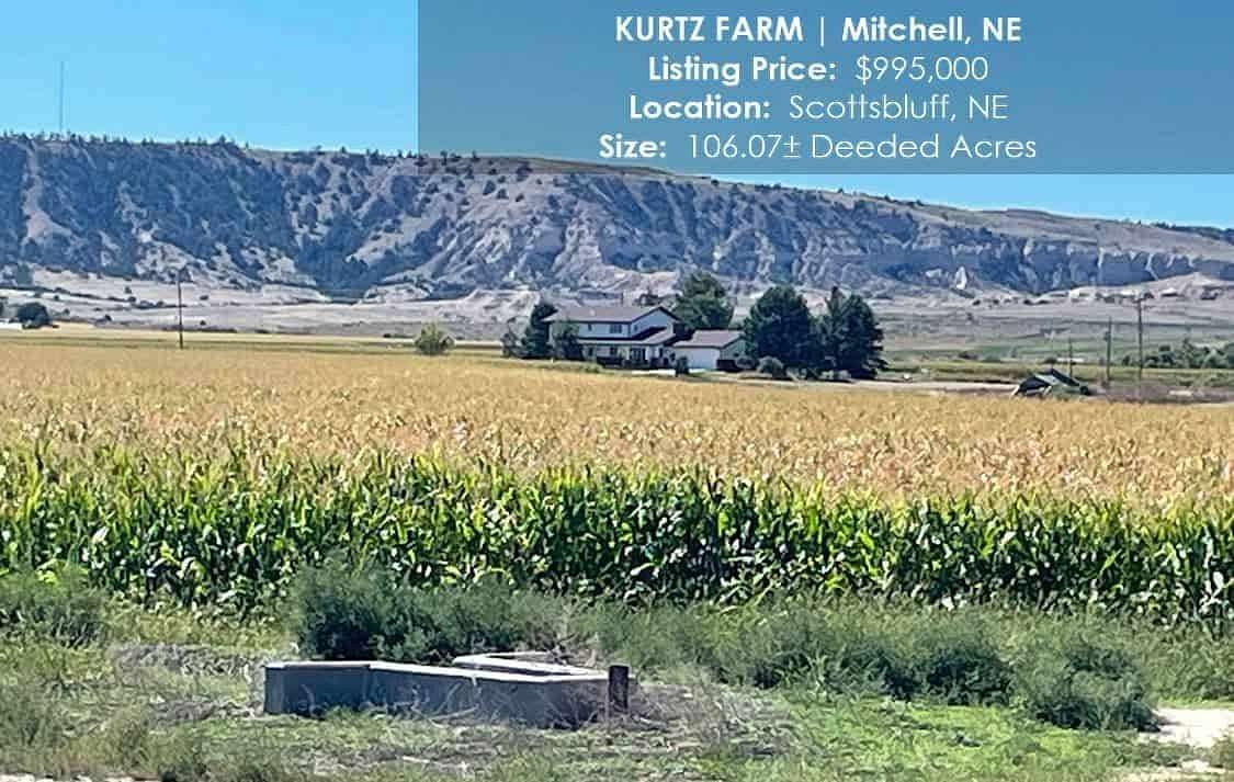 106 Acres of Land with Home for Sale in Mitchell, Nebraska
