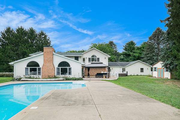 5 Acres of Residential Land with Home for Sale in Berrien Springs, Michigan