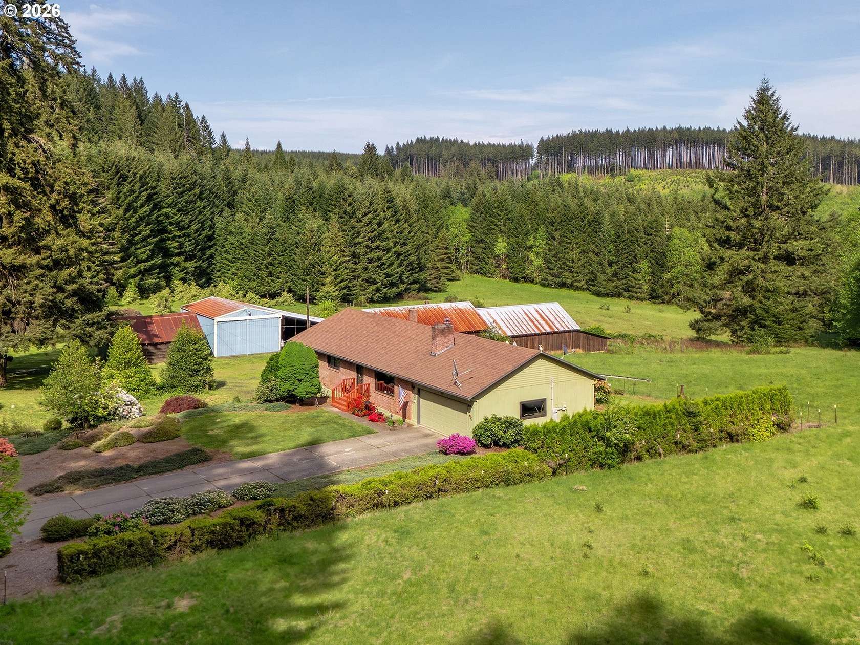 37.8 Acres of Recreational Land with Home for Sale in North Plains, Oregon