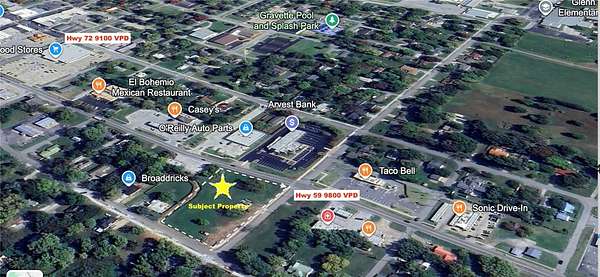 1.8 Acres of Commercial Land for Sale in Gravette, Arkansas