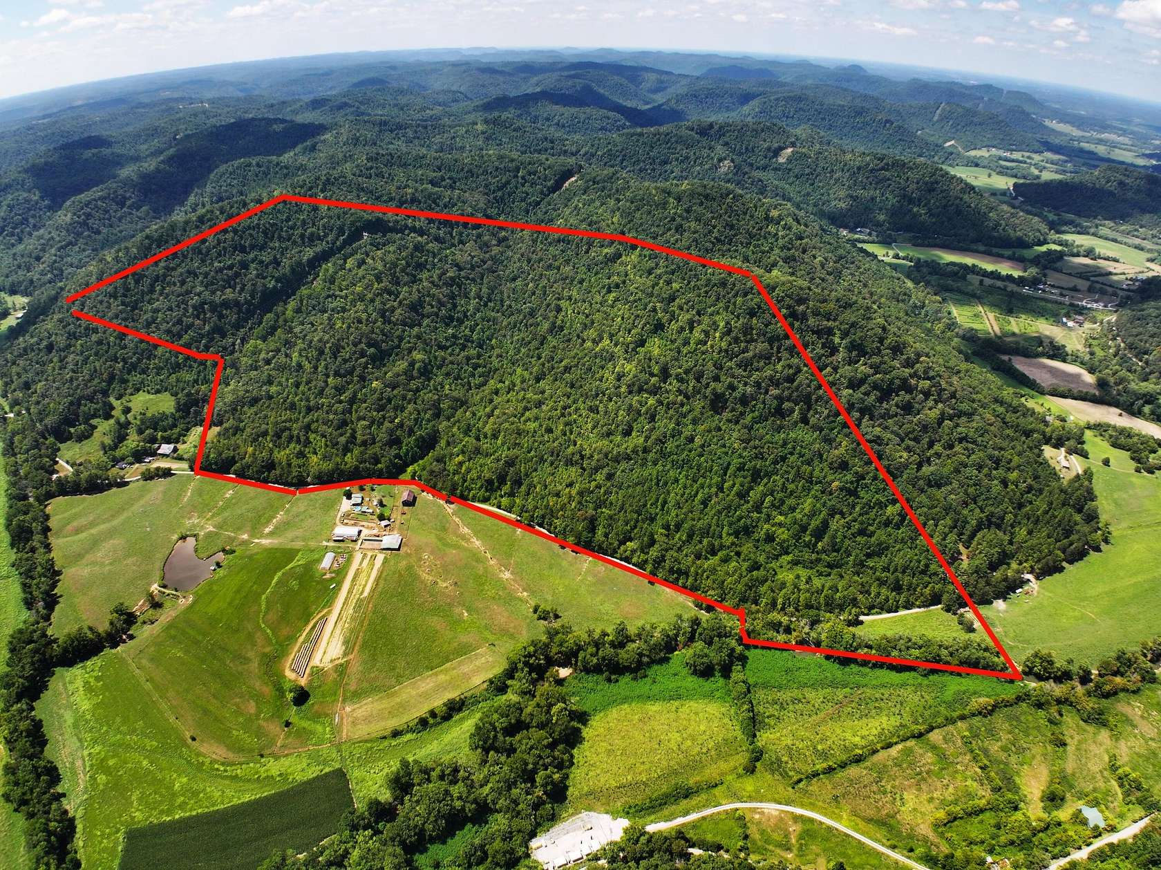 184 Acres of Recreational Land for Sale in Irvine, Kentucky