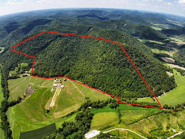 184 Acres of Recreational Land for Sale in Irvine, Kentucky