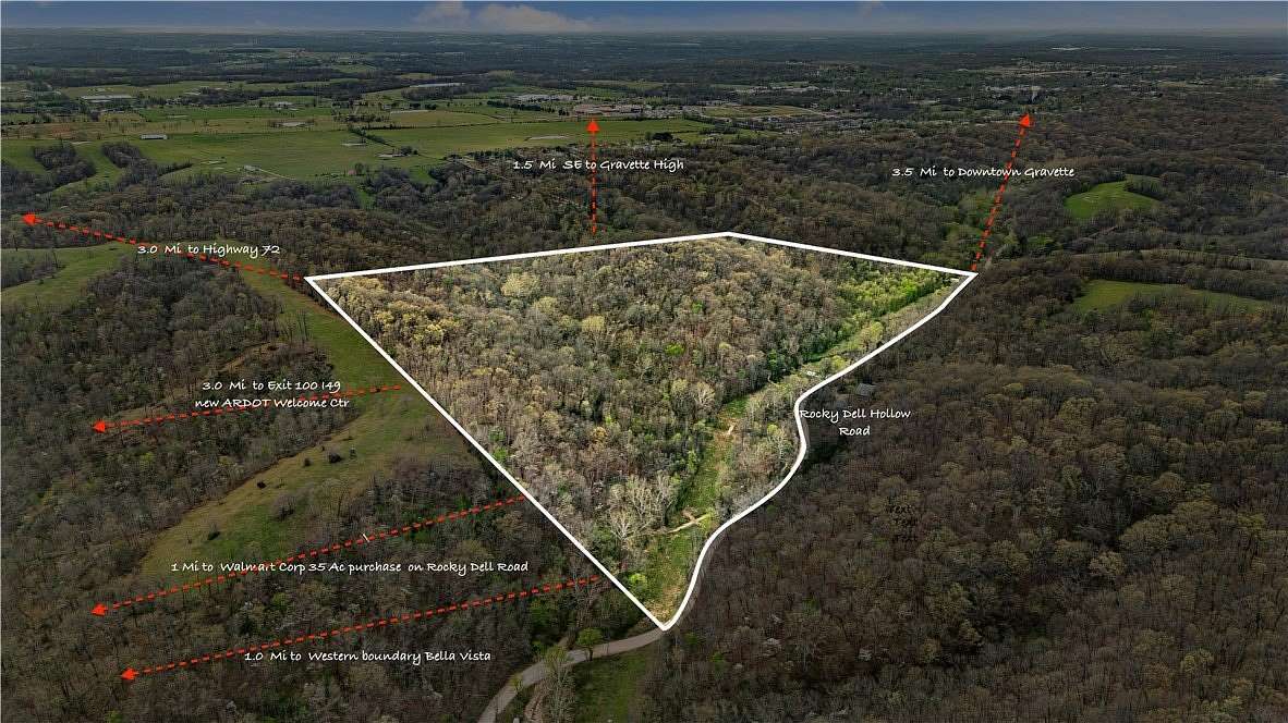 37.1 Acres of Land for Sale in Gravette, Arkansas