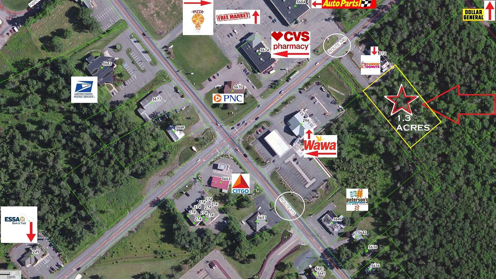 1 Acre of Commercial Land for Sale in Pocono Lake, Pennsylvania