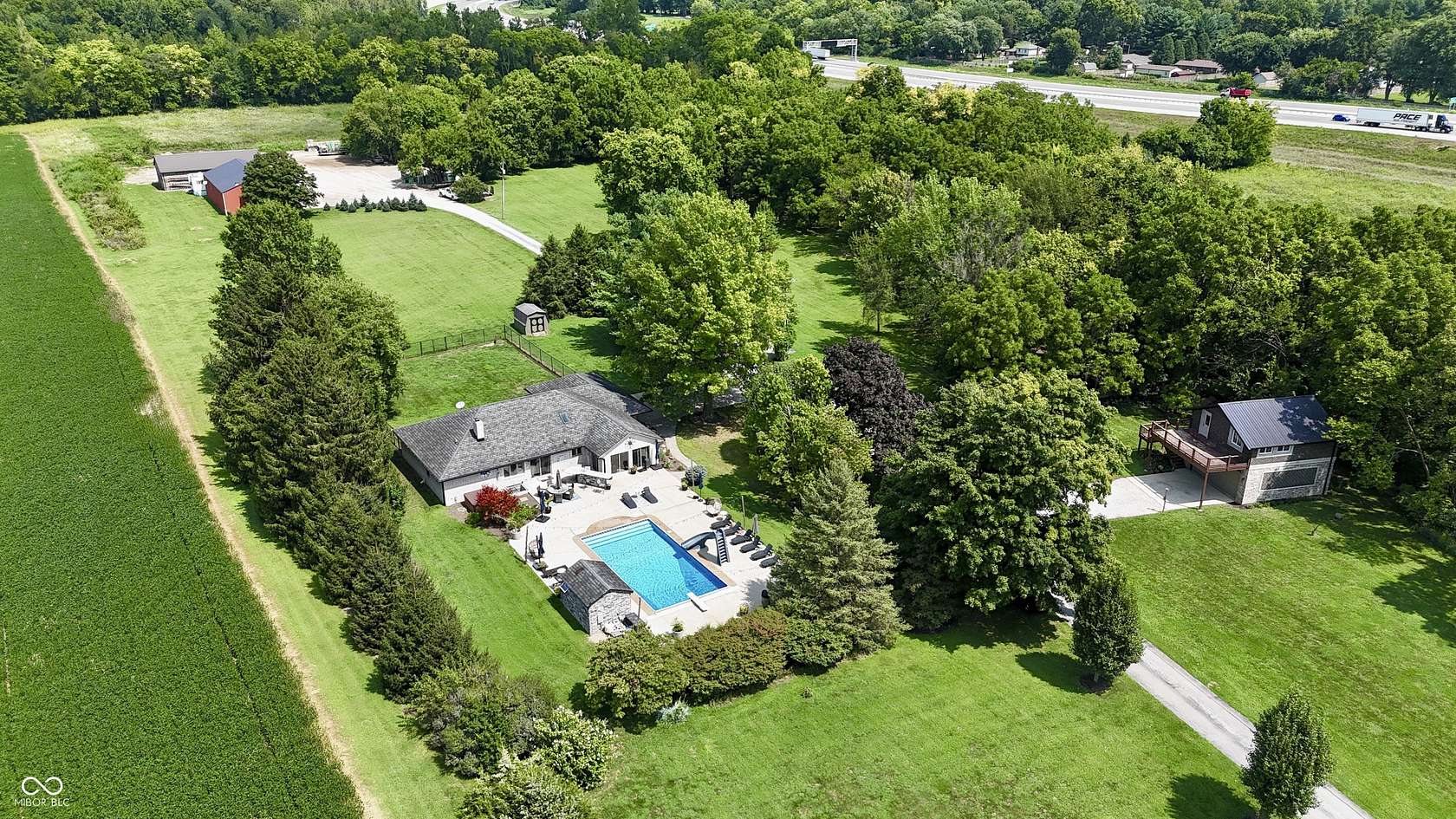 13 Acres of Land with Home for Sale in Indianapolis, Indiana