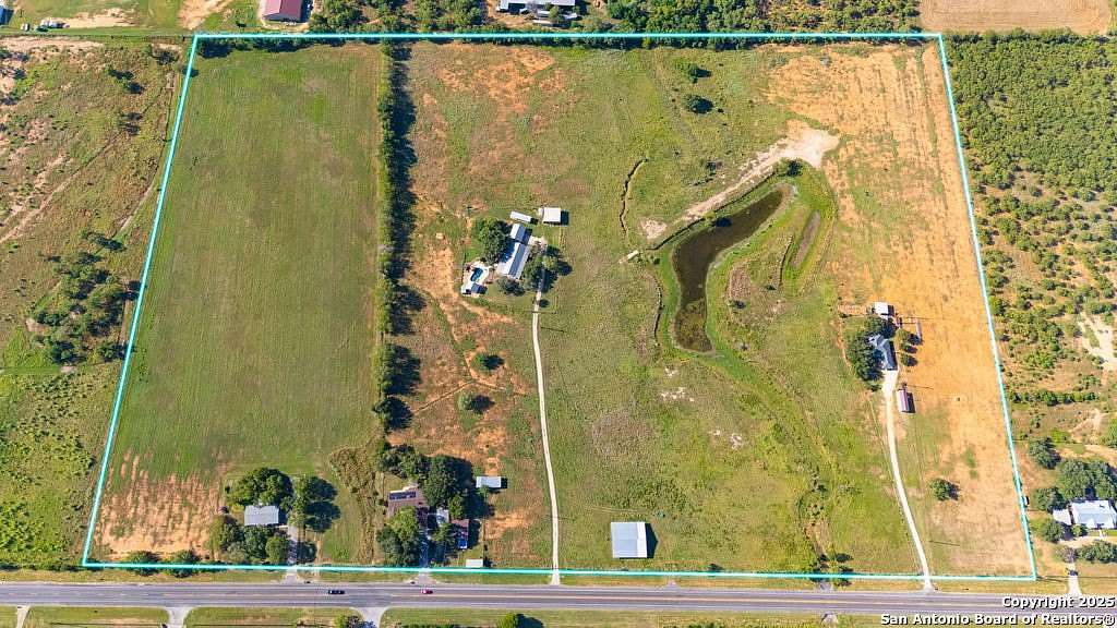 45 Acres of Land with Home for Sale in Lytle, Texas