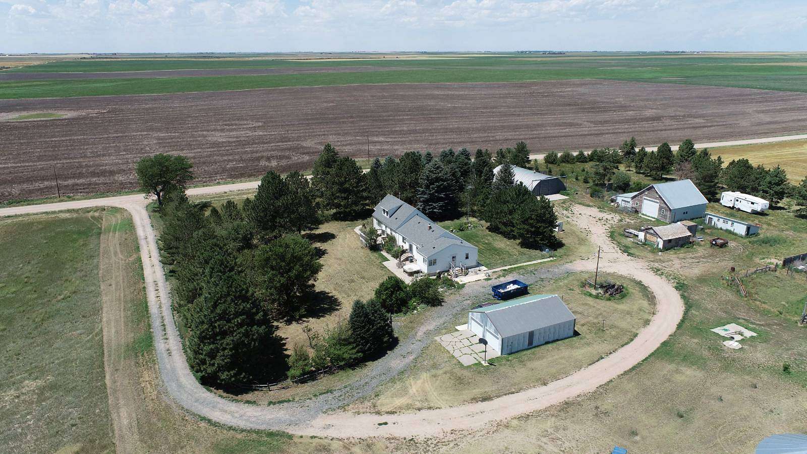 13.7 Acres of Land with Home for Sale in Gurley, Nebraska