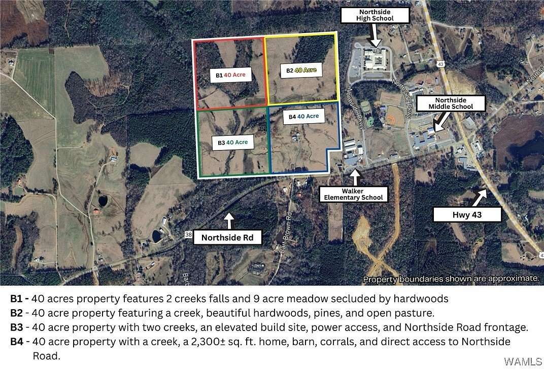 40 Acres of Agricultural Land for Sale in Berry, Alabama
