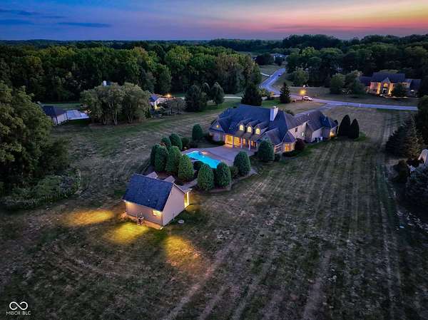 4.9 Acres of Residential Land with Home for Sale in Zionsville, Indiana