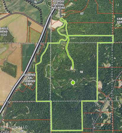 878 Acres of Land for Sale in Yazoo City, Mississippi