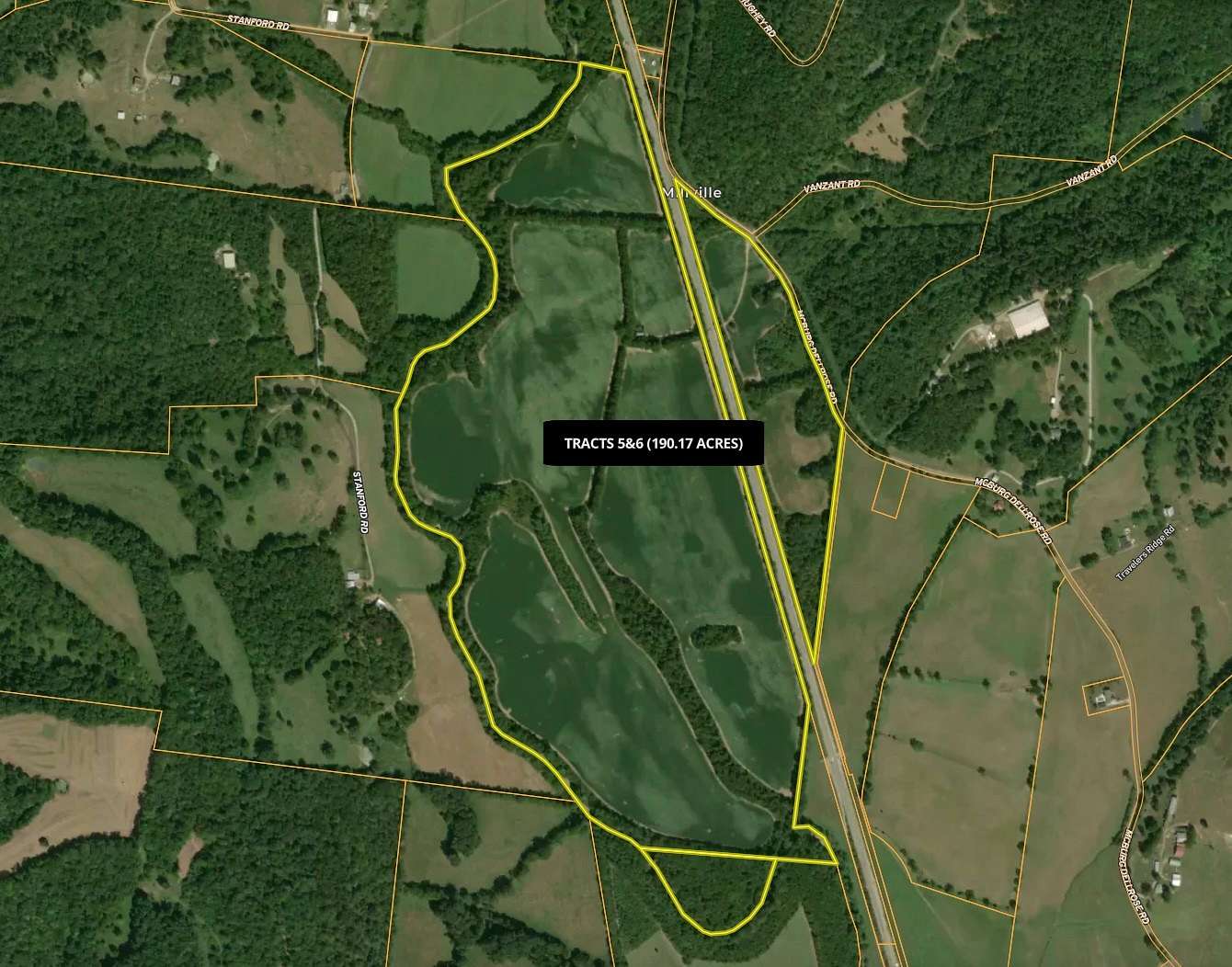 190 Acres of Recreational Land & Farm for Sale in Dellrose, Tennessee