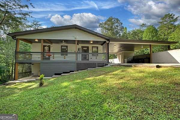 3 Acres of Residential Land with Home for Sale in Morganton, Georgia