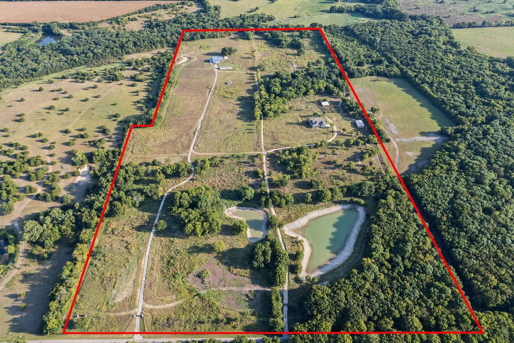 64 Acres of Recreational Land with Home for Sale in Anna, Texas
