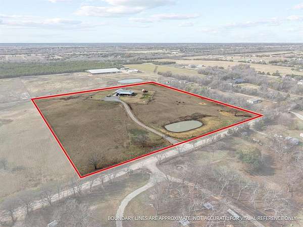 12.3 Acres of Land with Home for Sale in Leonard, Texas