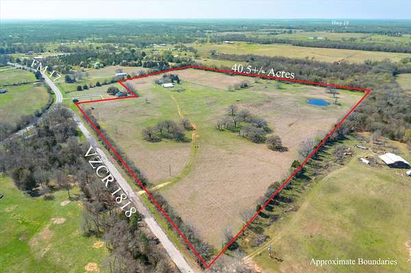 40.1 Acres of Agricultural & Residential Land for Sale in Grand Saline, Texas