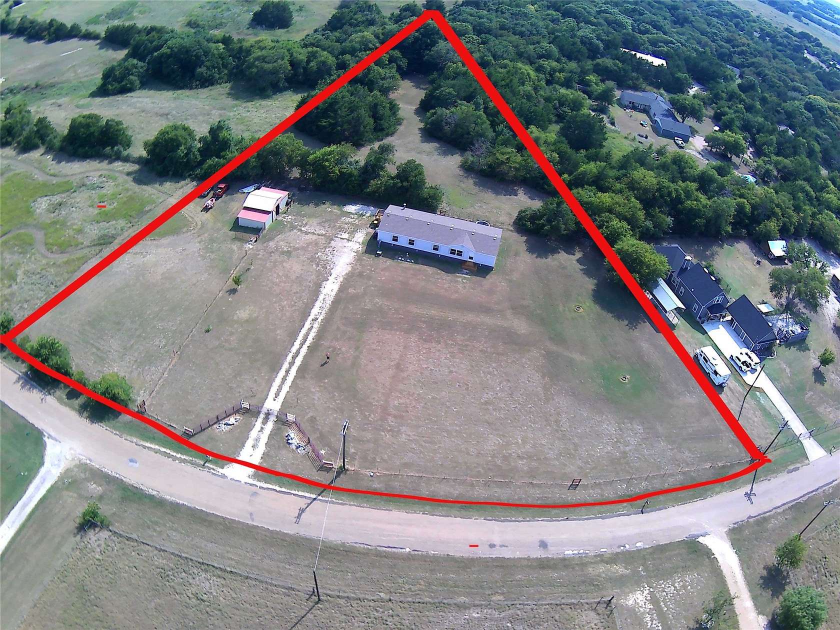 3.22 Acres of Land with Home for Sale in Waxahachie, Texas