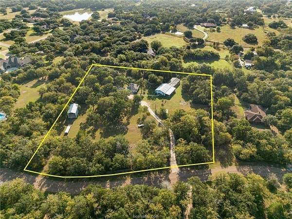 4.23 Acres of Residential Land with Home for Sale in College Station, Texas