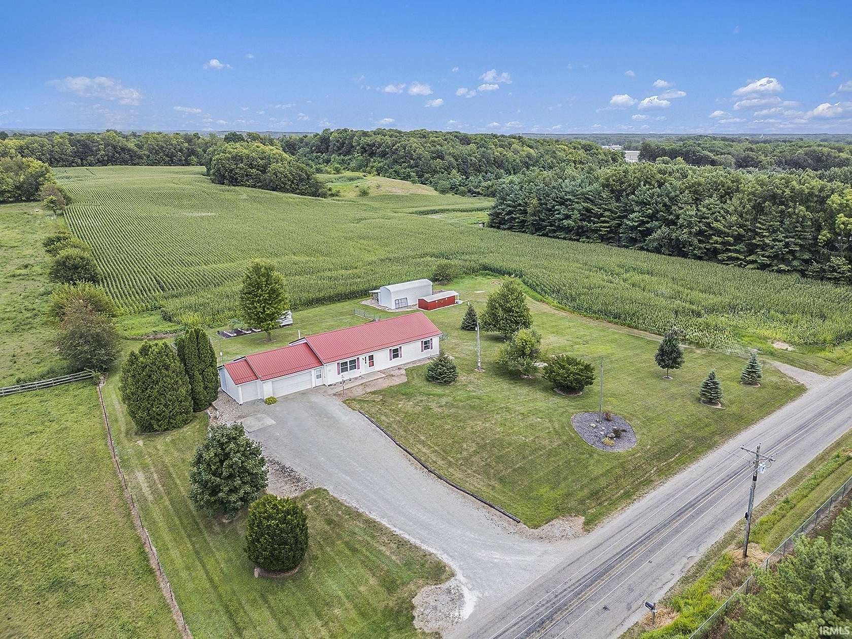 24 Acres of Land with Home for Auction in Warsaw, Indiana